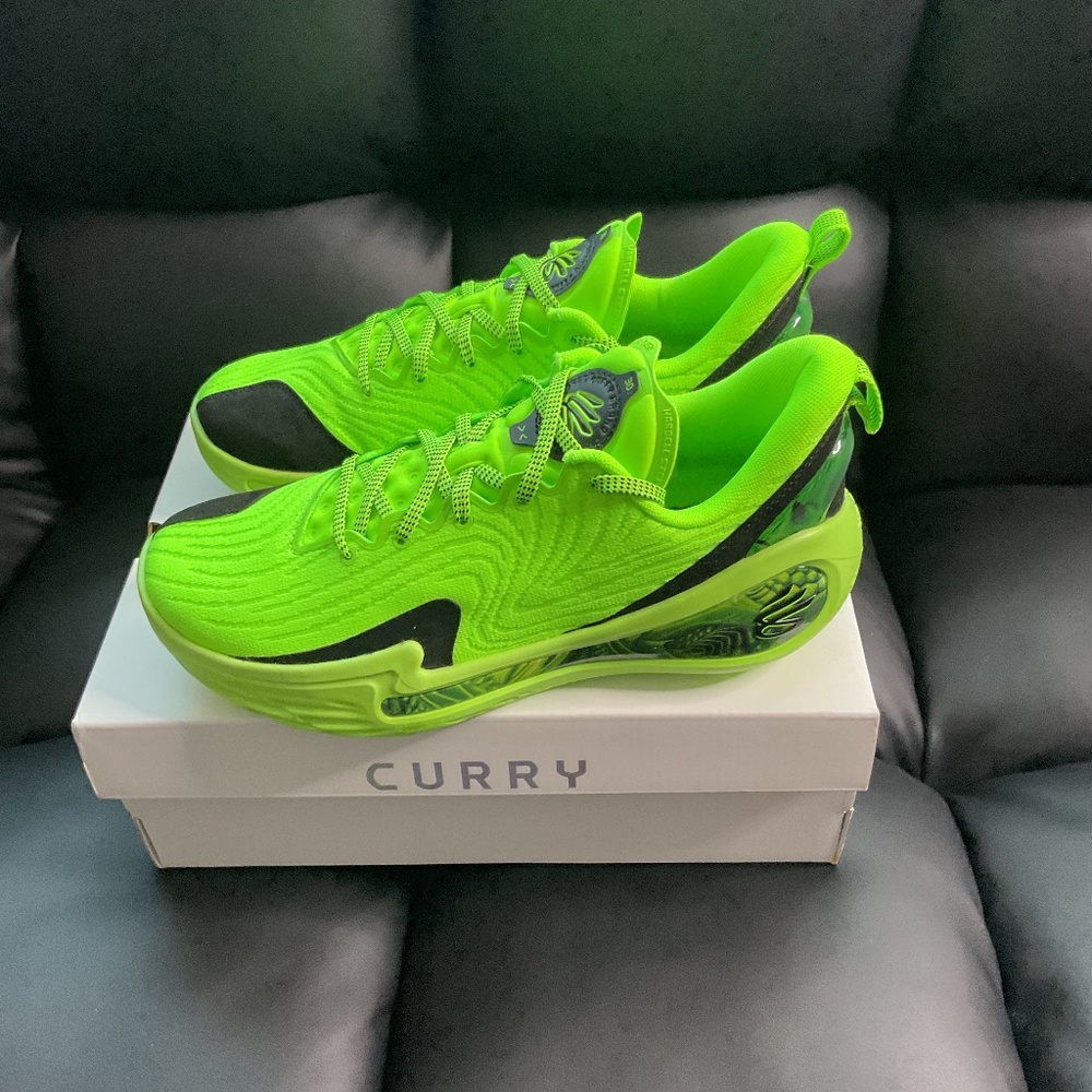 Under Armour Curry 12 Extraterrestrial E.T. Lime Green Basketball Shoes Men 10